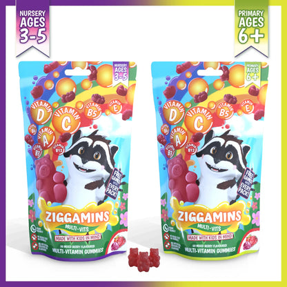 Ziggamins Multi-Vits Gummies.