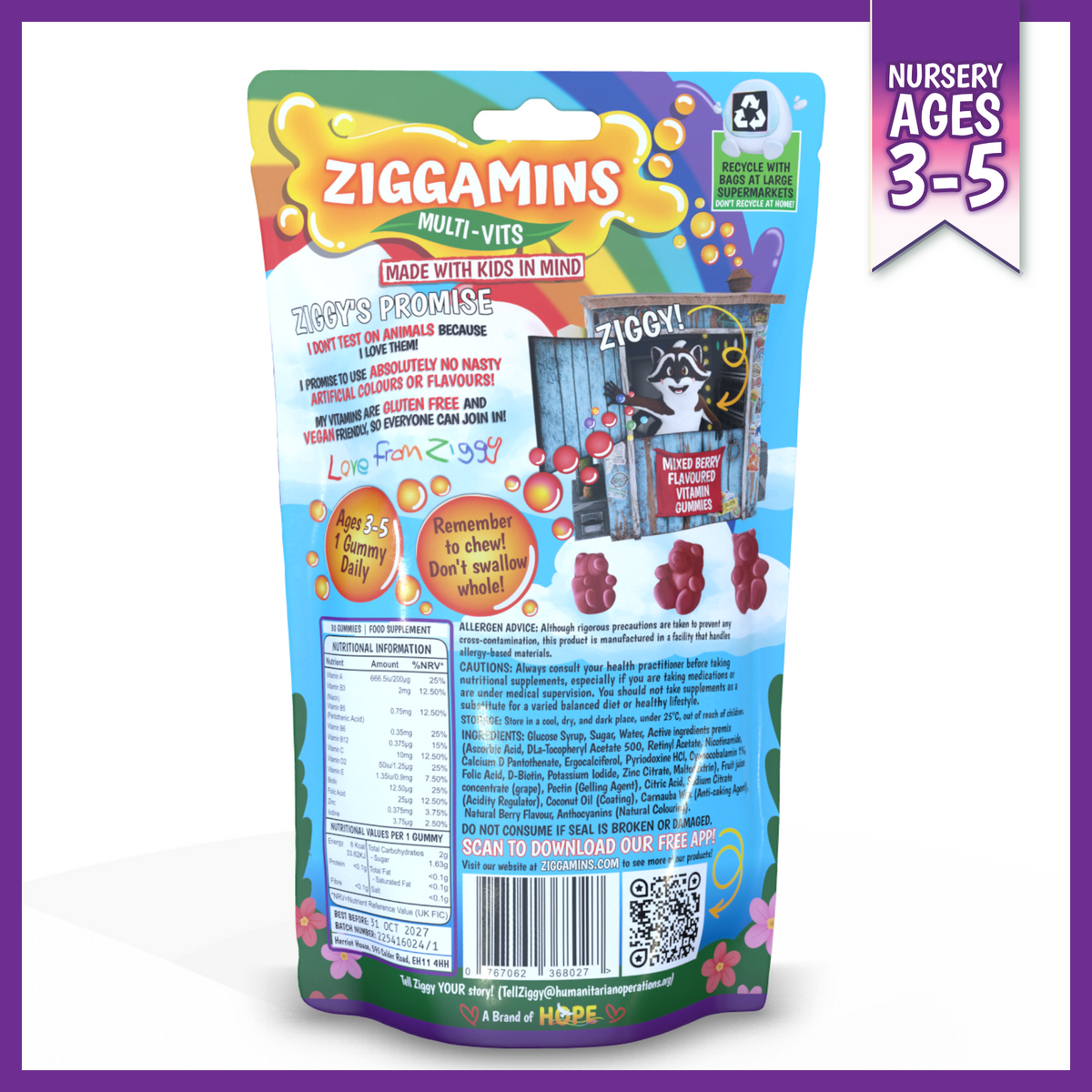 Ziggamins Multi-Vits Gummies